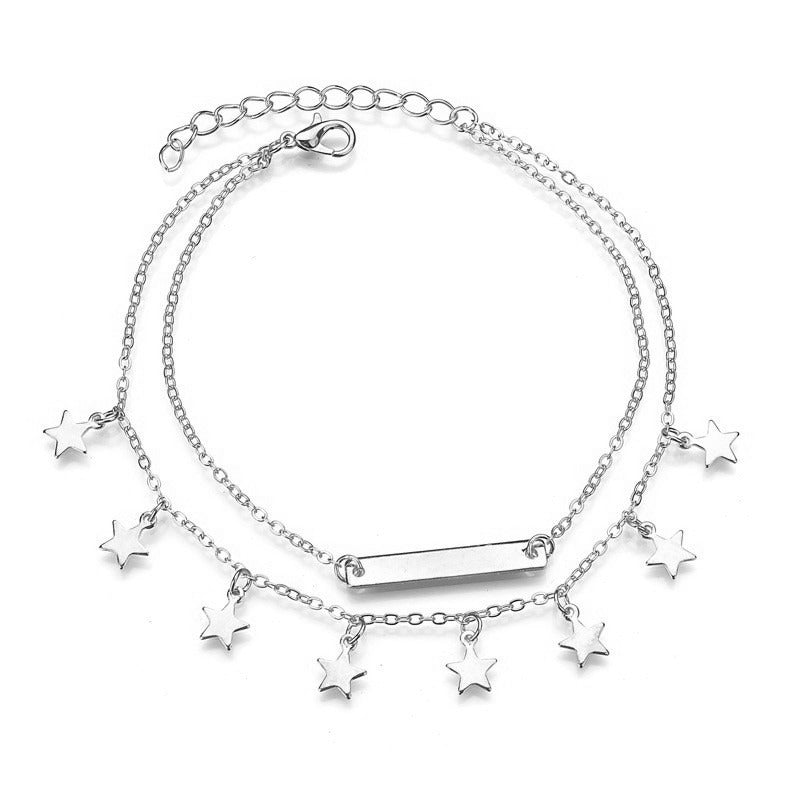 multi-layer pendant anklet to make your foot gorgeous