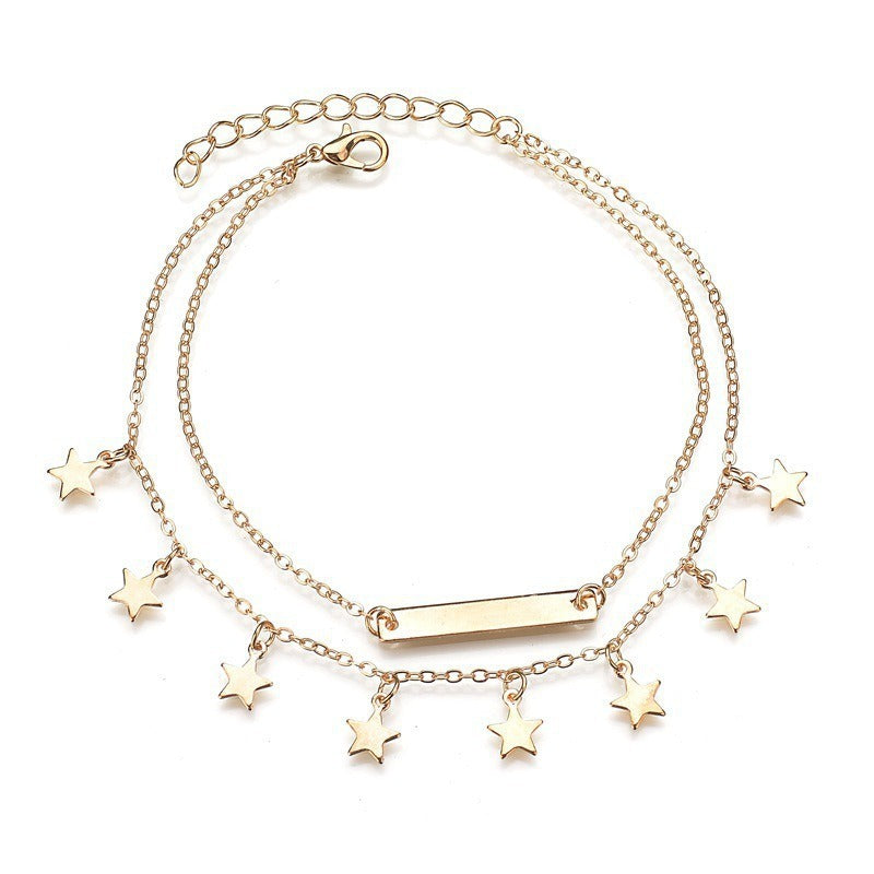 multi-layer pendant anklet to make your foot gorgeous
