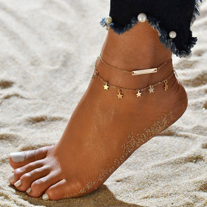 multi-layer pendant anklet to make your foot gorgeous